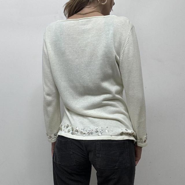 Cream mother of pearl button cardigan