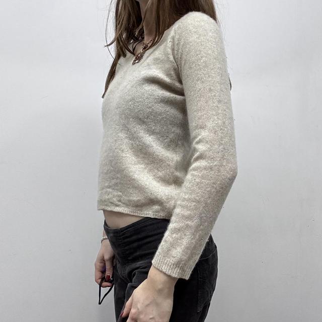 Sheer knit cashmere jumper