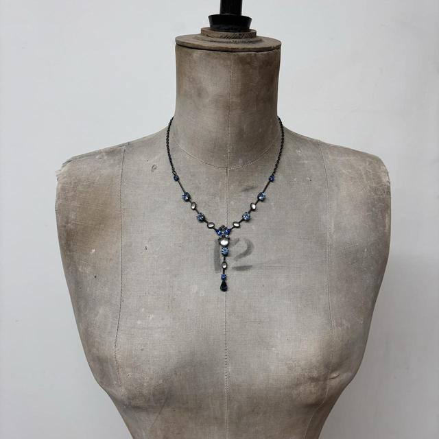 Boho fairy butterfly crystal necklace