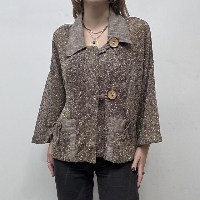 Sheer slouchy archival jacket
