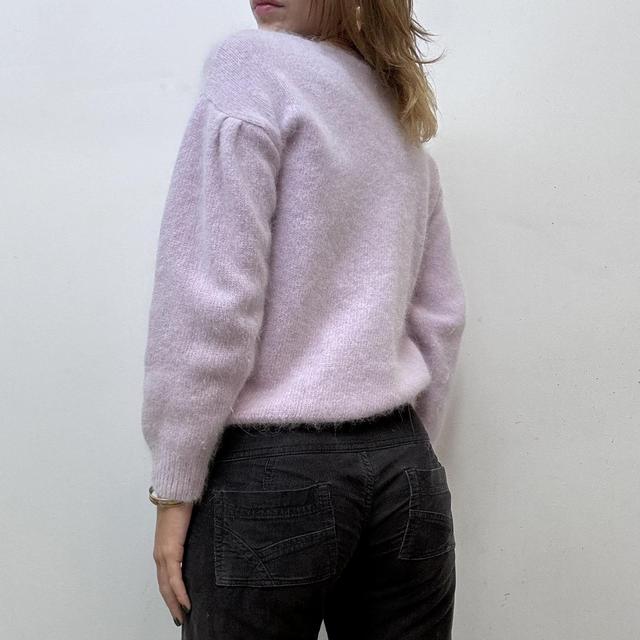 Pink wool mohair jumper