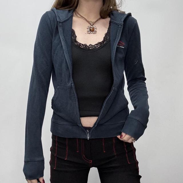 Slouchy fitted Ralph lauren zip hoodie