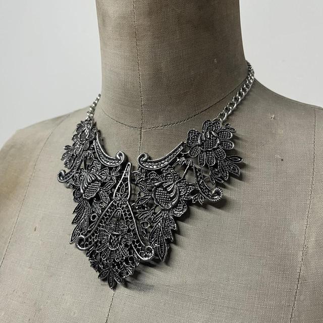 Gothic grunge metal necklace