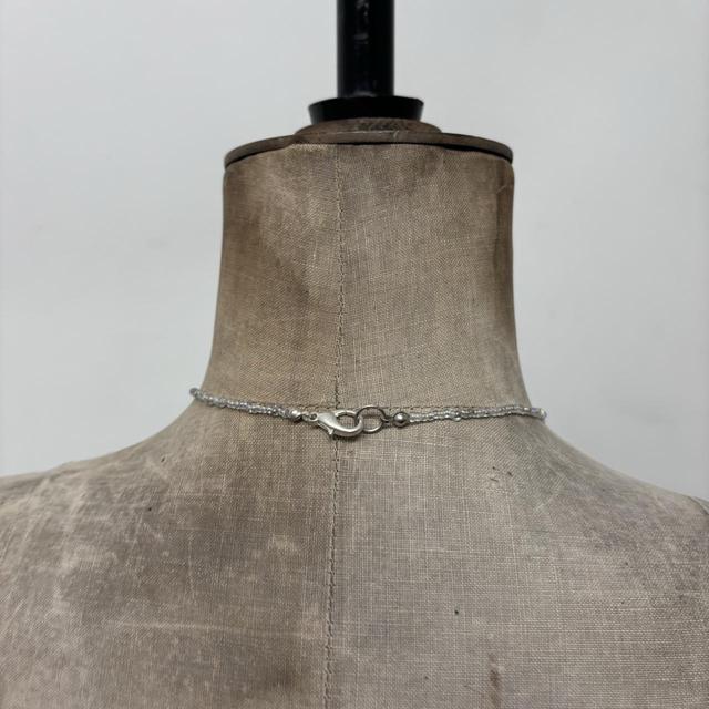 Beaded chandiler layered drape necklace