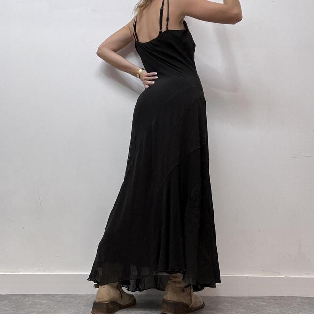 Black floaty maxi dress