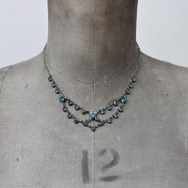 Boho gemstone chandelier necklace