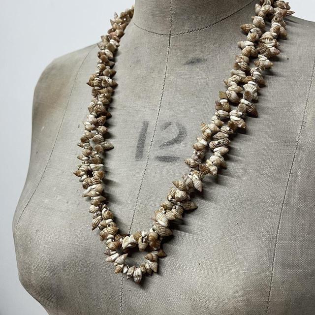 Shell boho beaded layered necklace