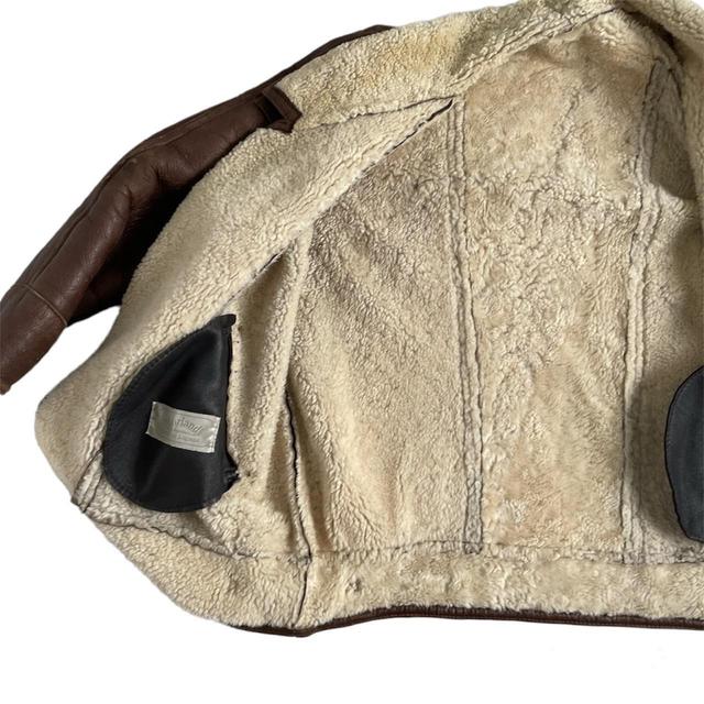 Vintage shearling aviator jacket