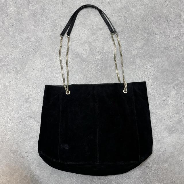 Leopard print suede handbag