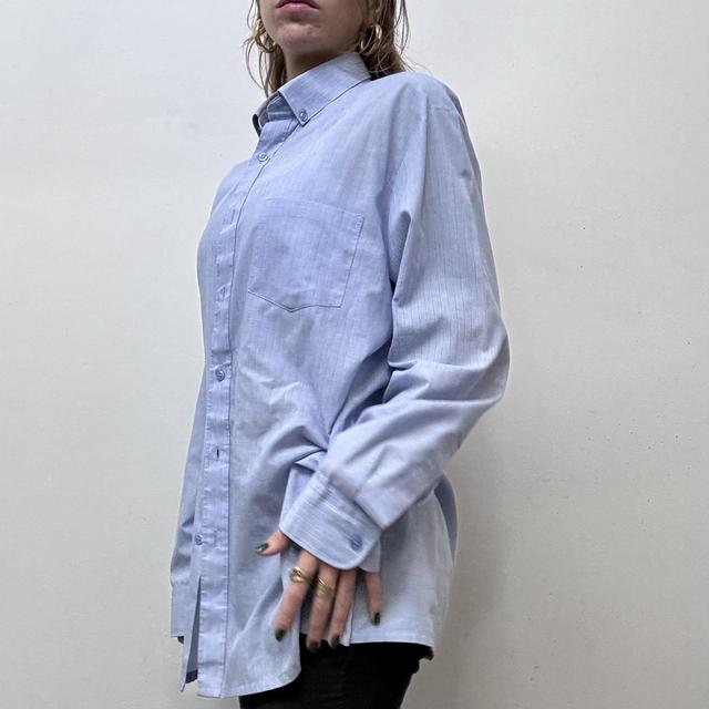 Blue pinstripe shirt