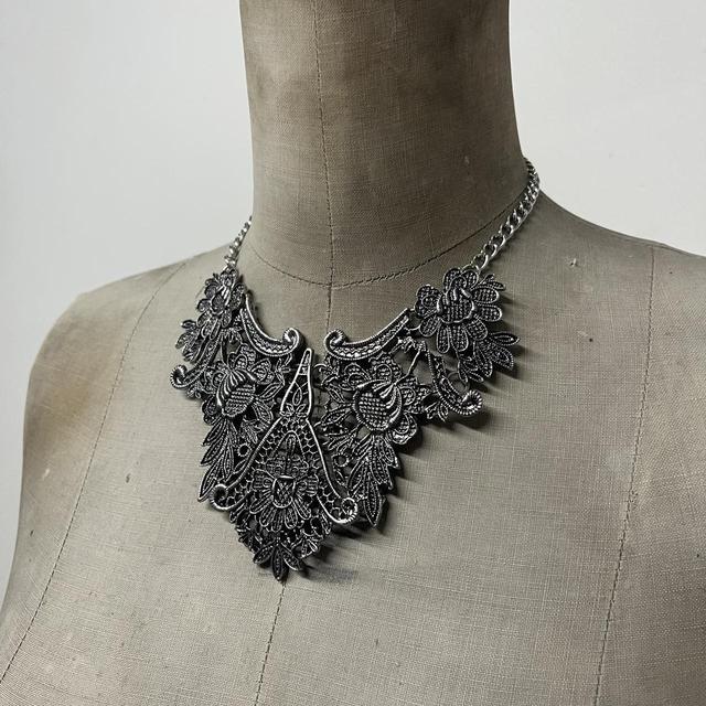 Gothic grunge metal necklace