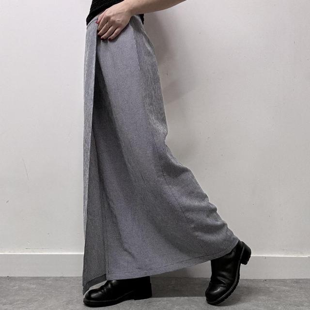 Checked gingham wrap skirt