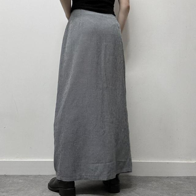 Checked gingham wrap skirt