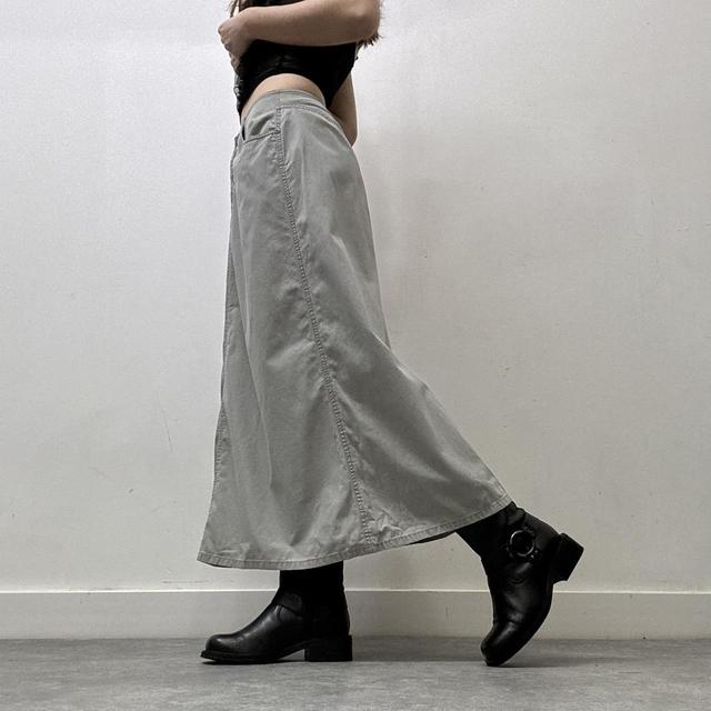 Khaki aline maxi skirt