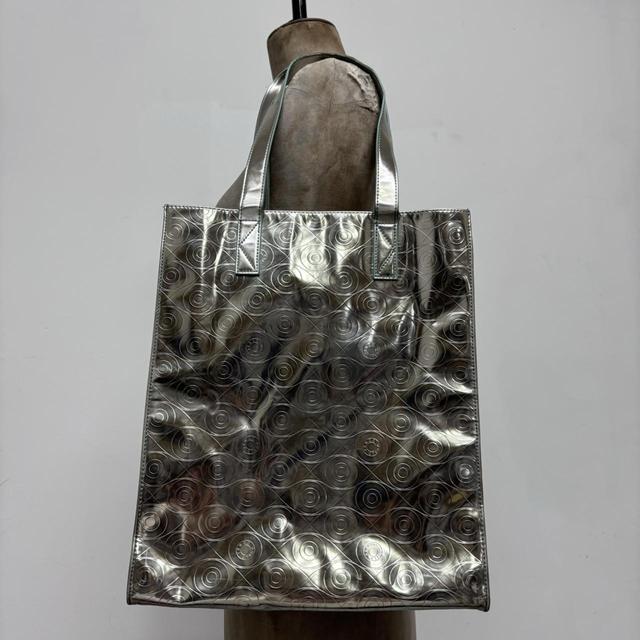 Silver tech metallic bag