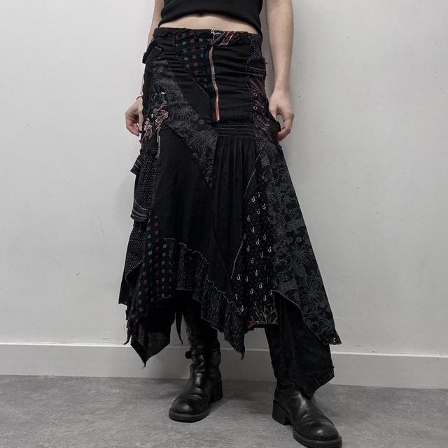 Gothic grunge patchwork fairy skirt