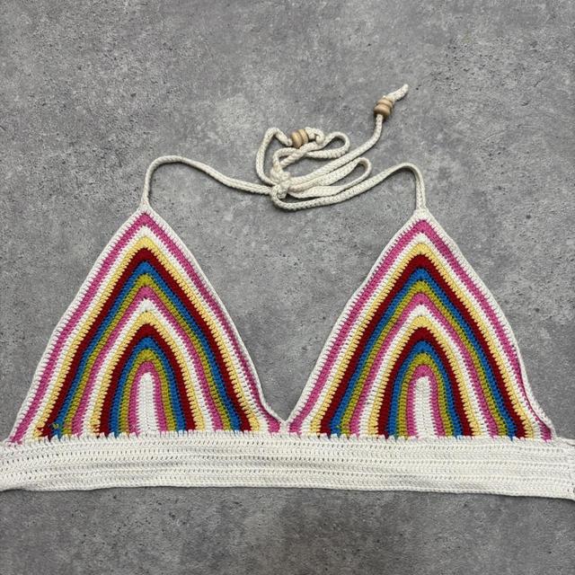 Rainbow crochet bralet