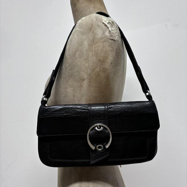 Black mini buckle bag