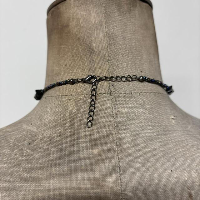 Pearl beaded crystal necklace