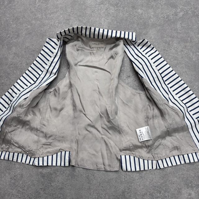 Fitted pinstripe fitted waistcoat