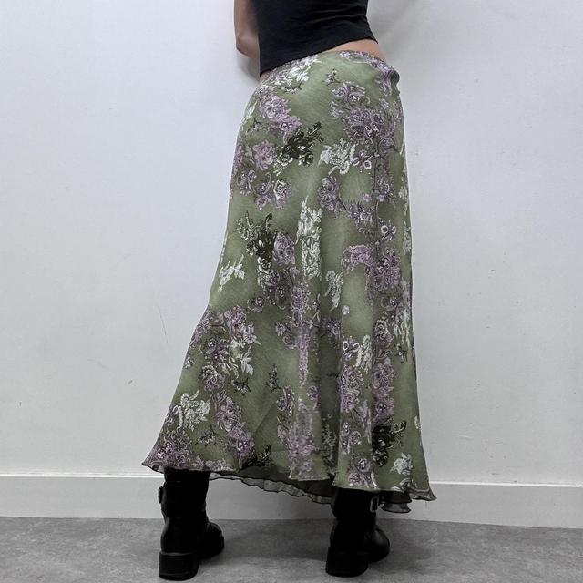 Paisley bias cut maxi skirt