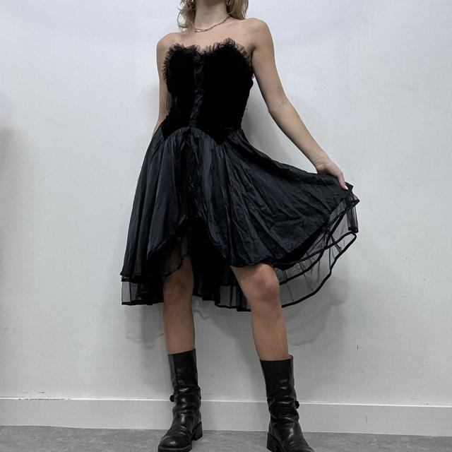 Gothic grunge corset dress