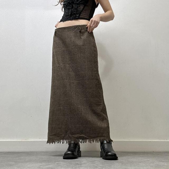 Preppy check tweed skirt