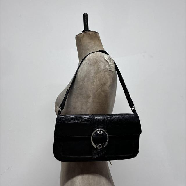 Black mini buckle bag