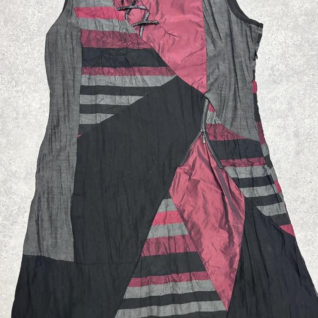 Patchwork grunge tech dress