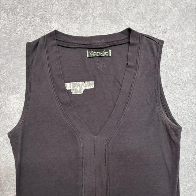 Vintage thick brown minimalist vest