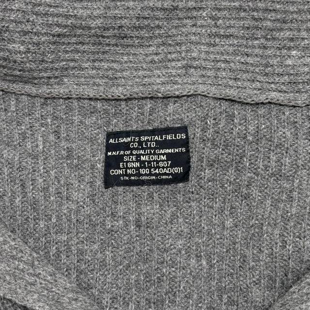 Grey knitted slouchy cardigan