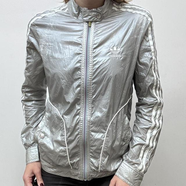 Vintage Adidas chrome jacket