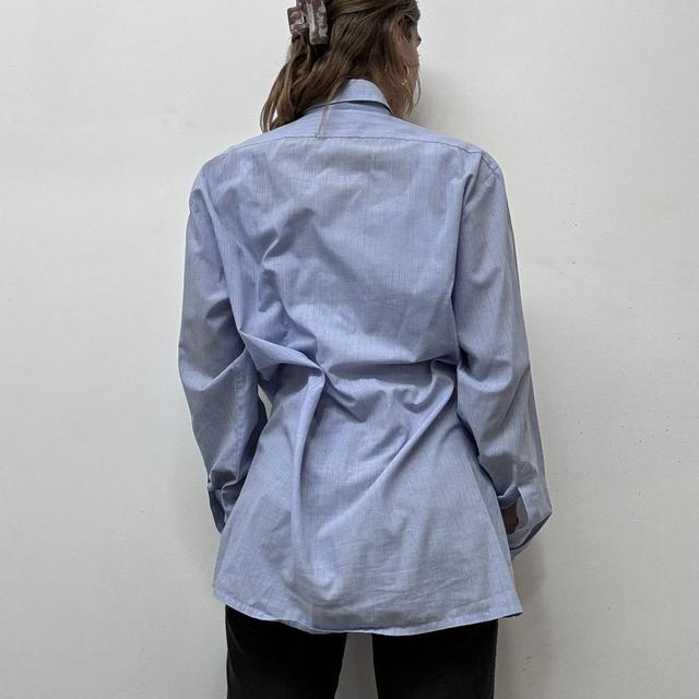 Blue pinstripe shirt