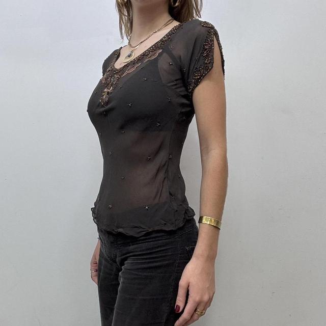 Sheer beaded floaty fairy top