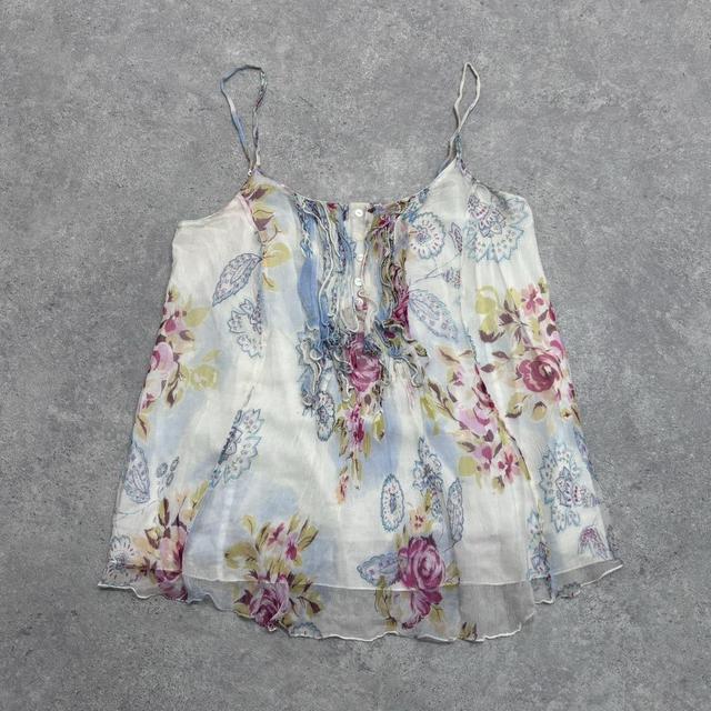 Floaty fairy sheer silk cami vest