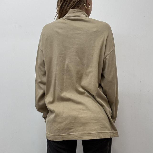 Tan nike roll neck sweater