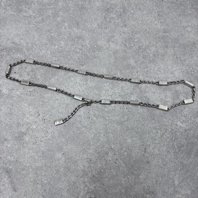 Silver chunky waist chain belt