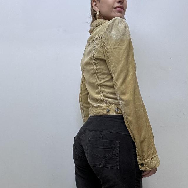 Cropped cord diesel jacket