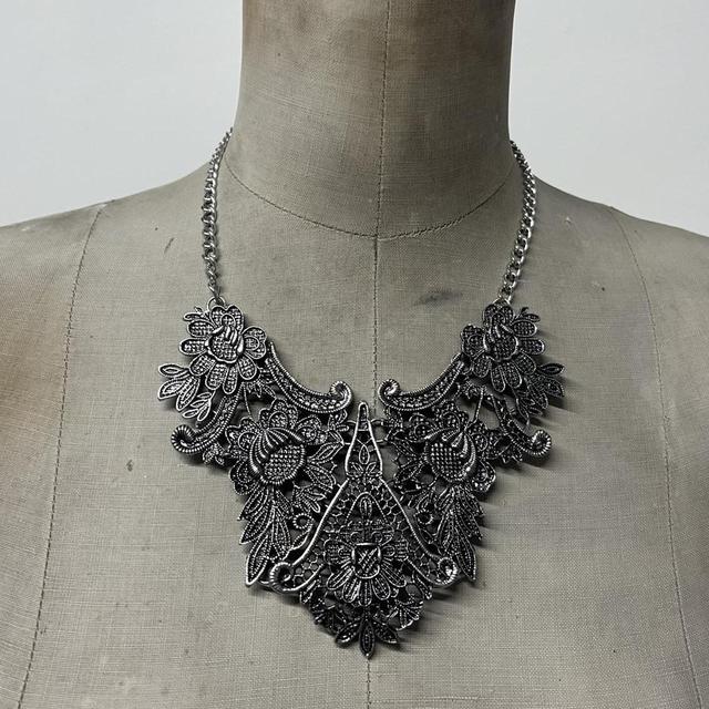 Gothic grunge metal necklace