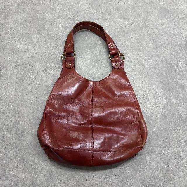 Cherry red shoulder bag