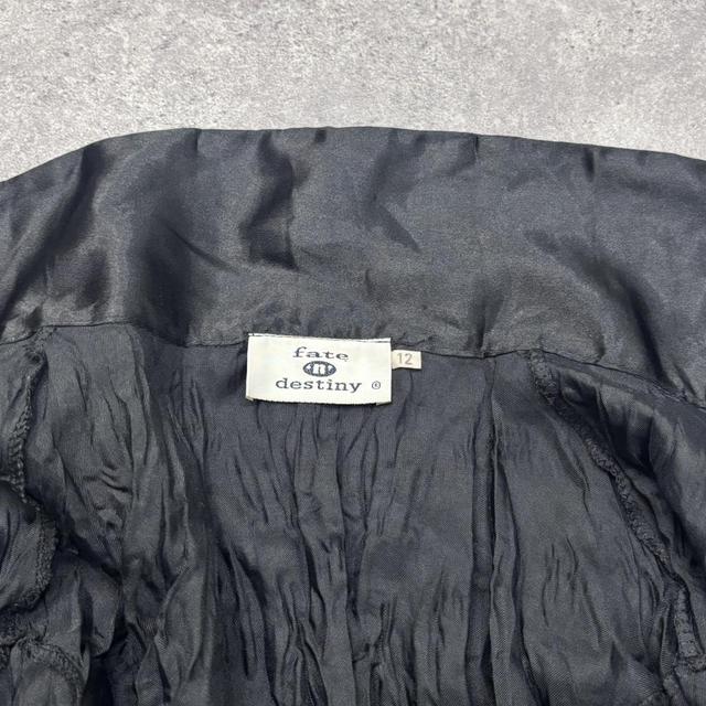 Black satin crinkle wrap shirt