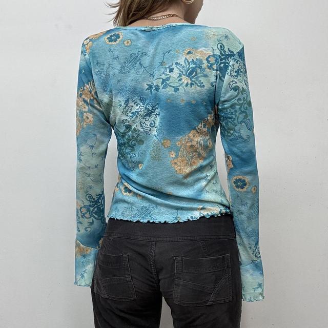 Flared fairy hippie paisley top