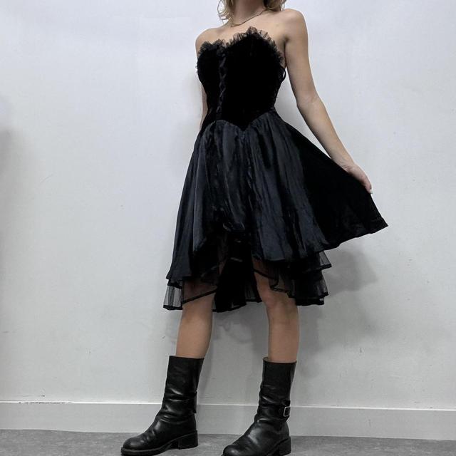 Gothic grunge corset dress