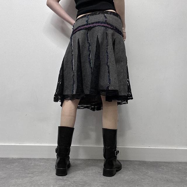 Flared fairy tweed skirt