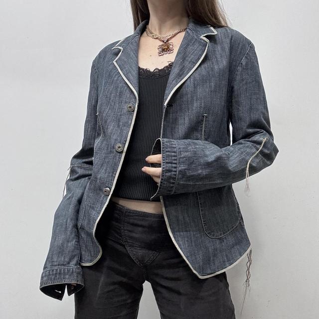 Salvage denim Marithe francois Girbaud fray jacket