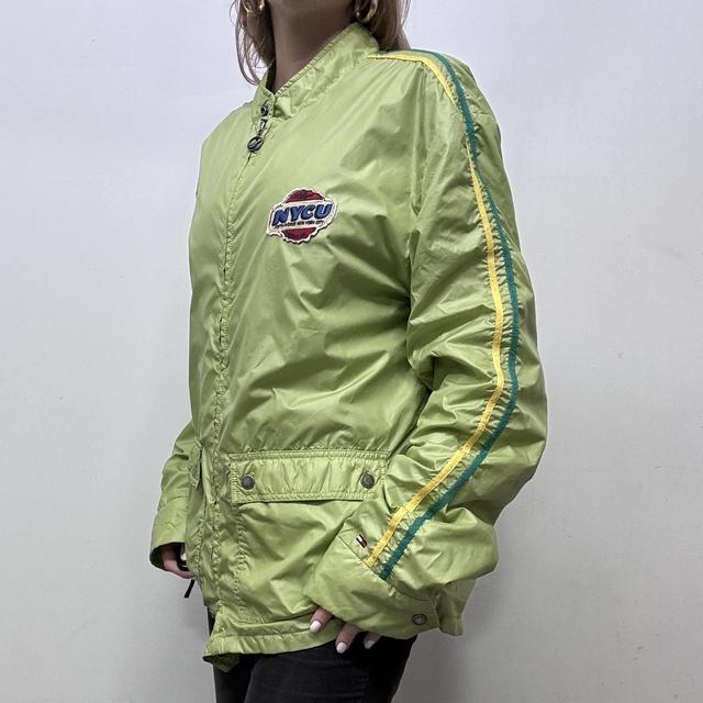 Nylon varsity bomber jacket