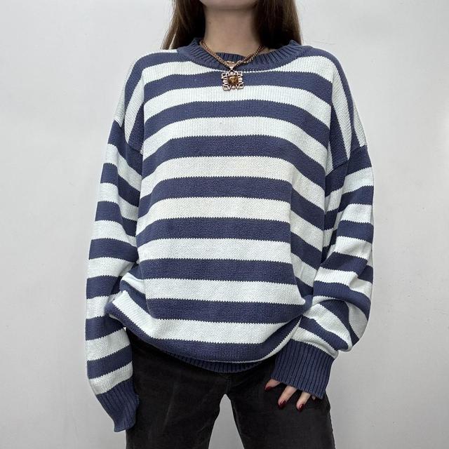 Slouchy oversized striped jumper