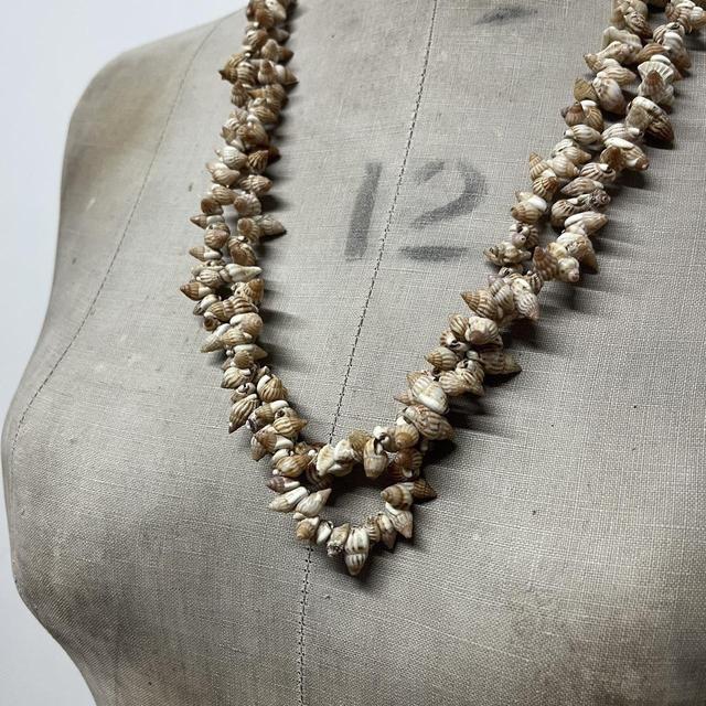 Shell boho beaded layered necklace
