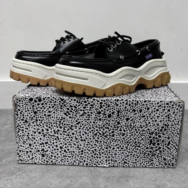 Eytys black Mykonos loafers platform shoes