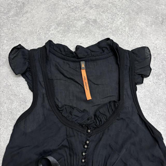 Black bow cop copine mini dress